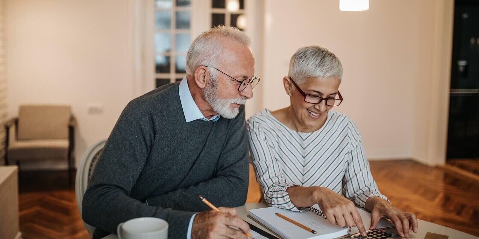 man and women saving for retirement