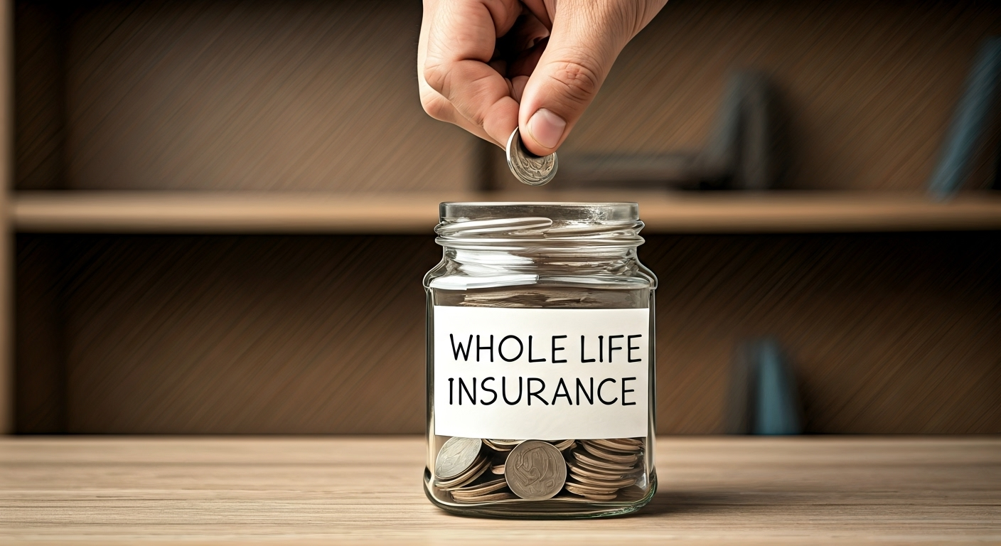 coin into whole life jar