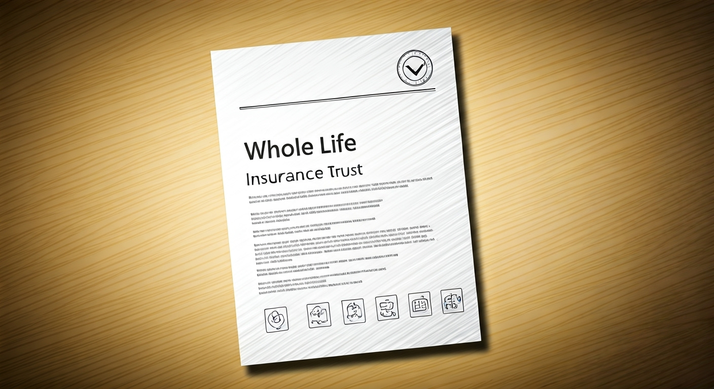 Whole Life Insurance Trust document sketch