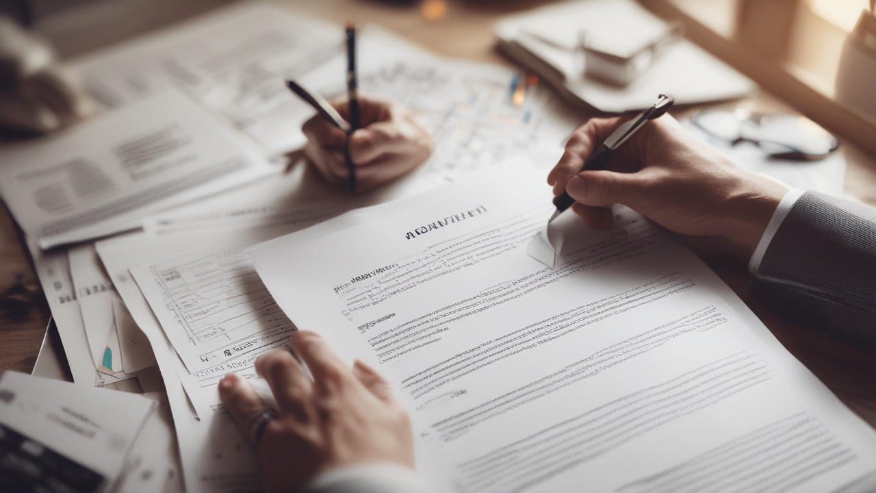 401k and annuity documents close-up