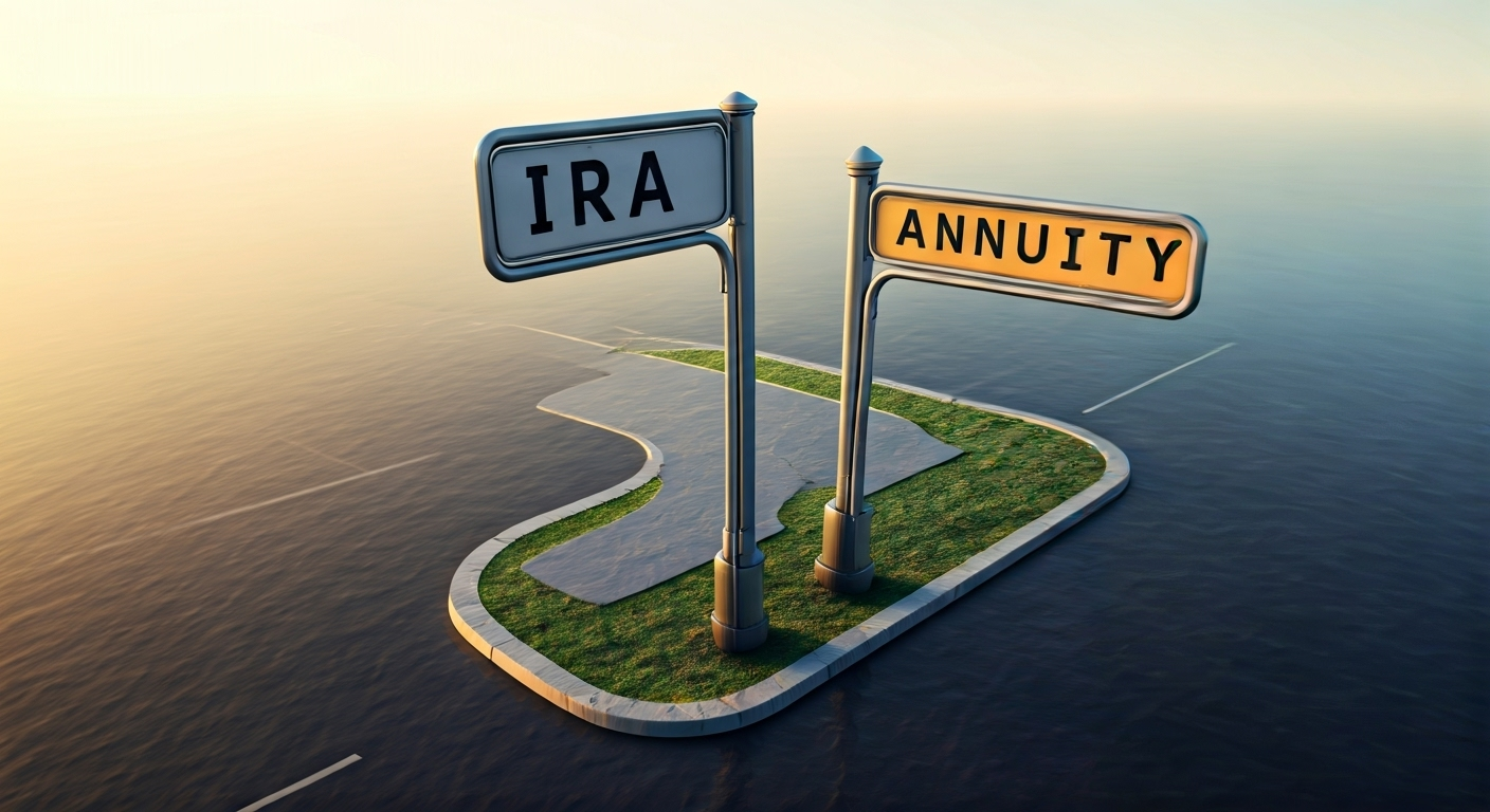 IRA vs annuity crossroads sketch