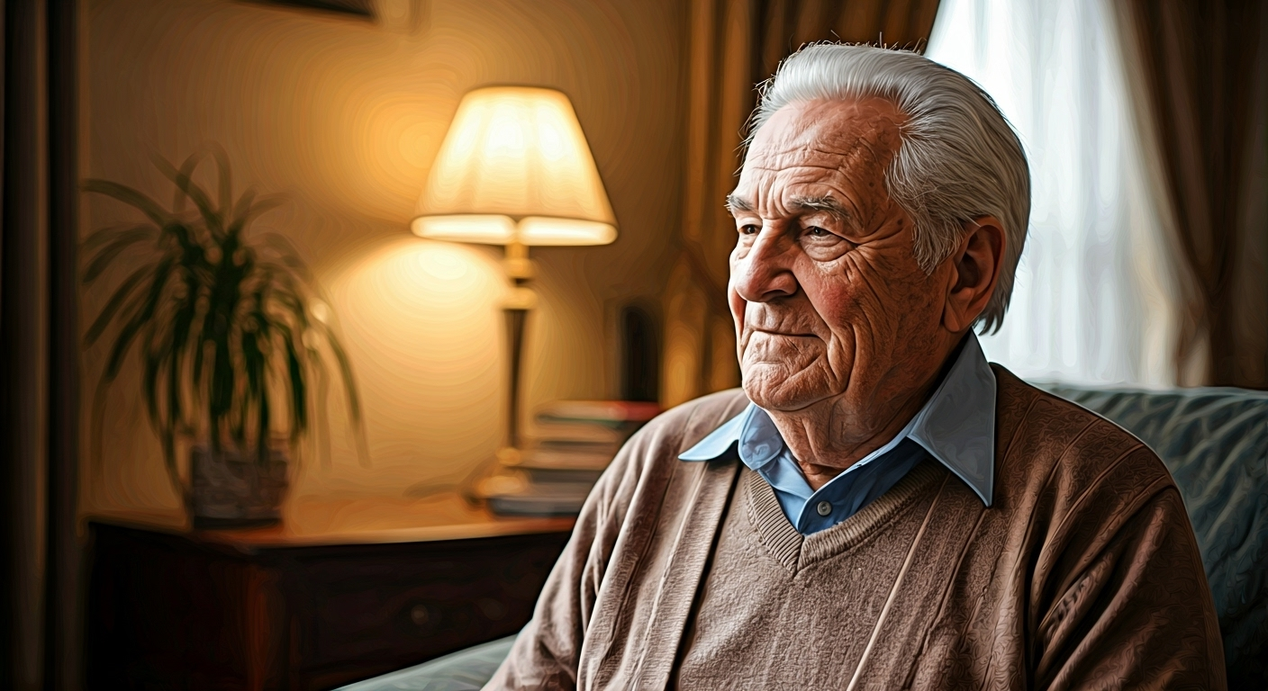 Home care with caregiver scene