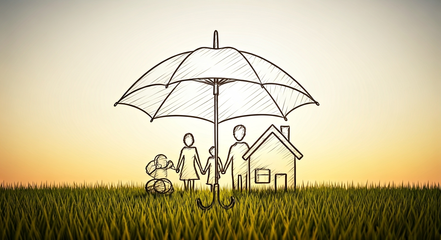 Umbrella protecting family assets