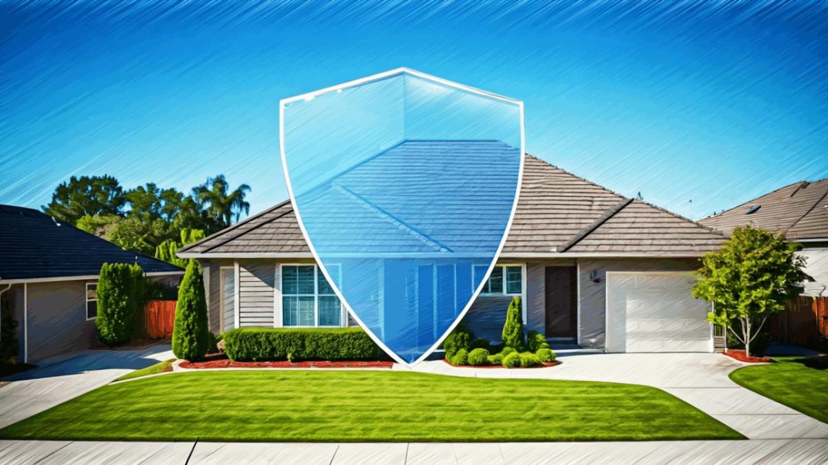 home insurance shield sketch