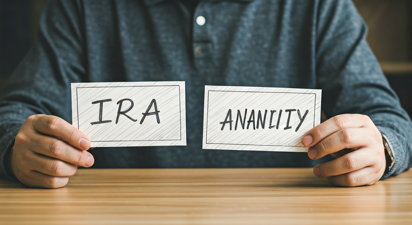 IRA and annuity signs comparison
