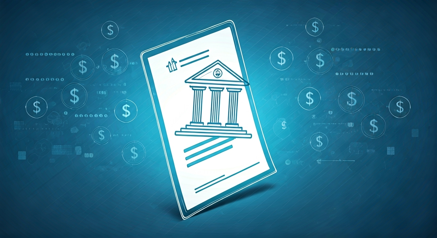 A vector image of the financial institution