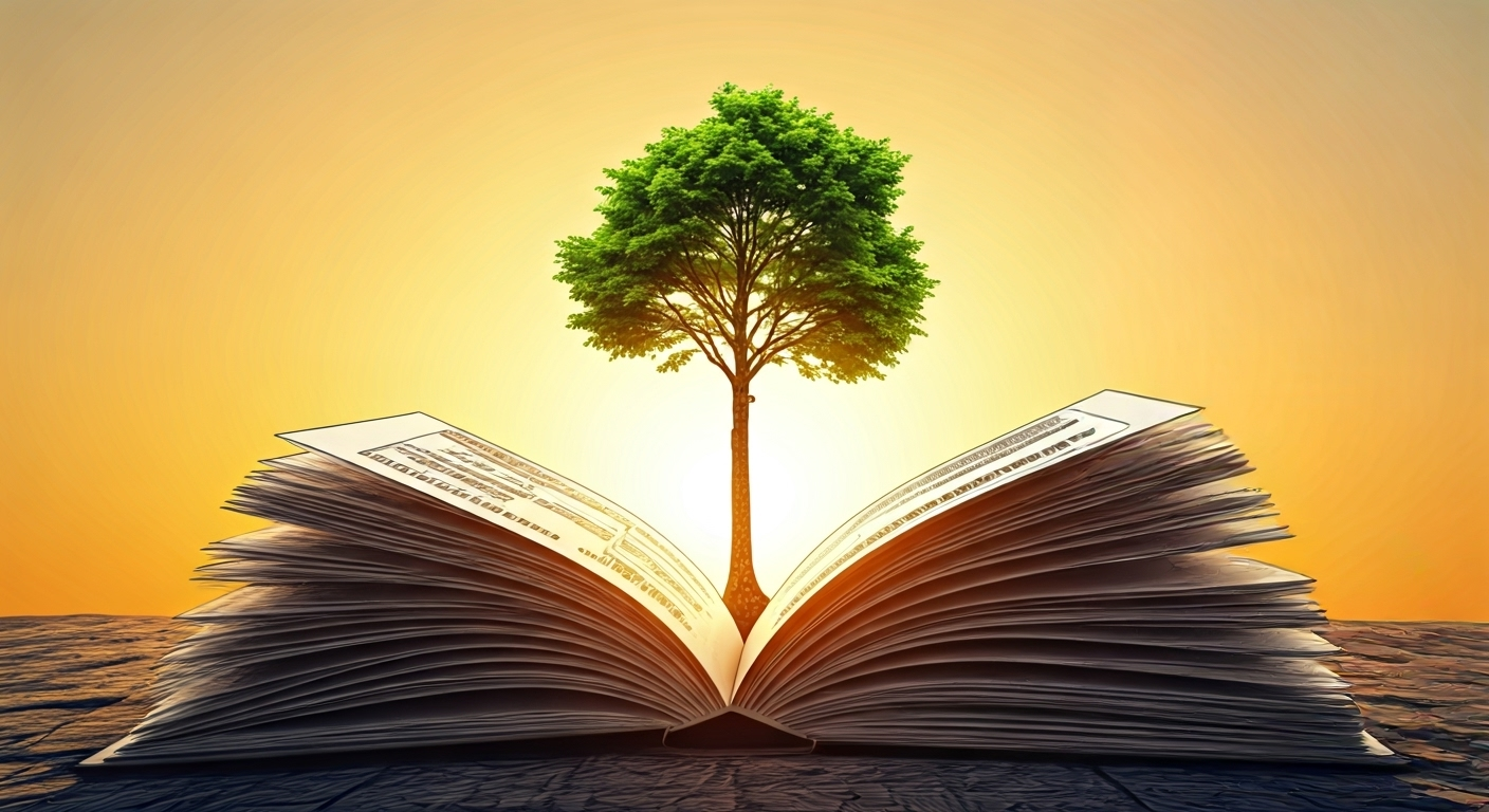 tree growing from policy document