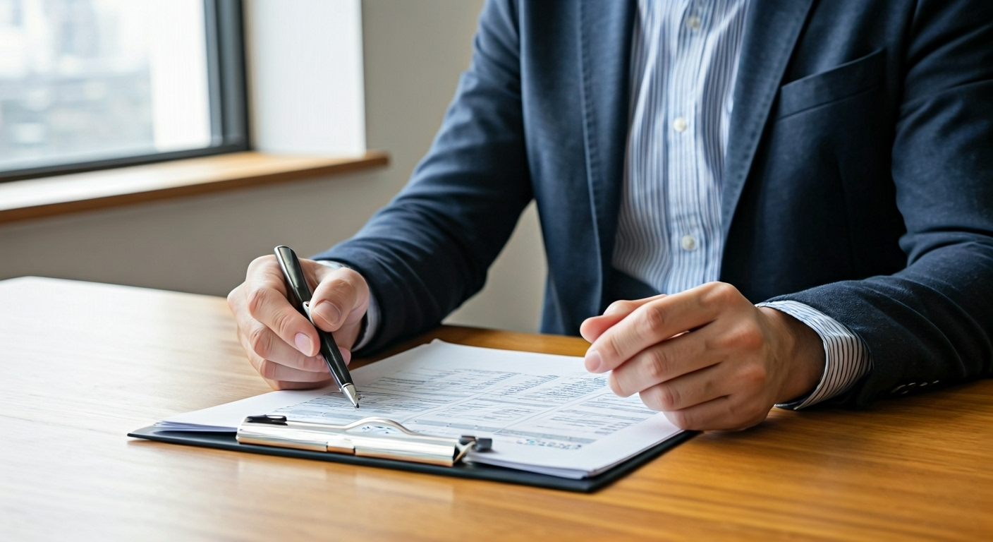 Person reviewing 401k and annuity