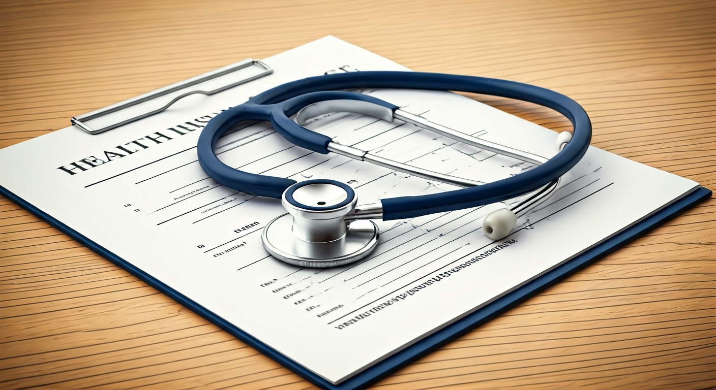 health insurance document sketch