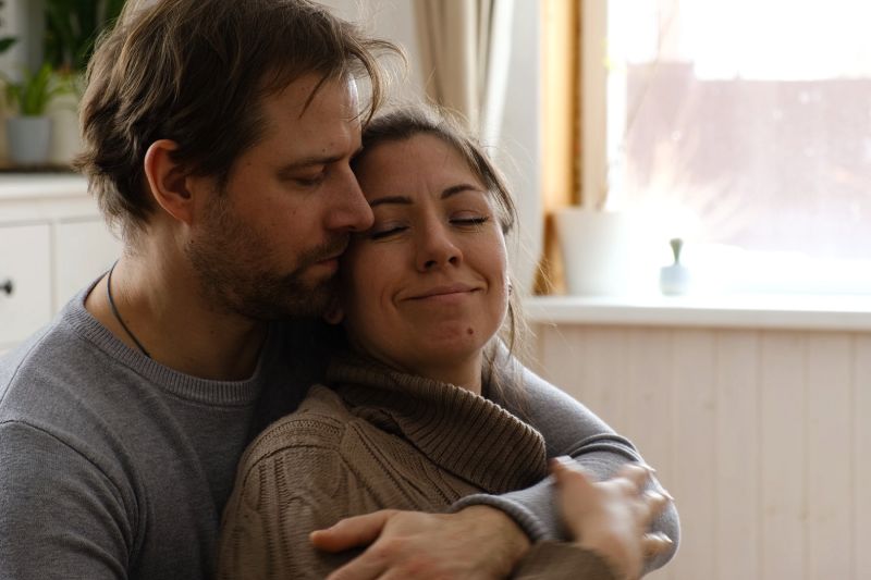 Husband Hugging His Wife